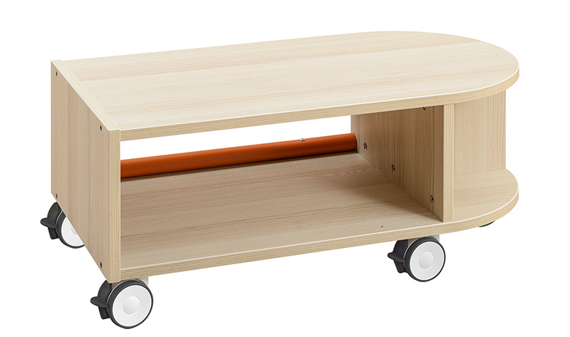 Meuble Arrondi Compact Bas sur roues